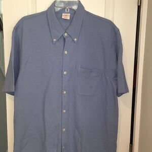 Carolina Blue Brooks Bothers Button SS shirt M